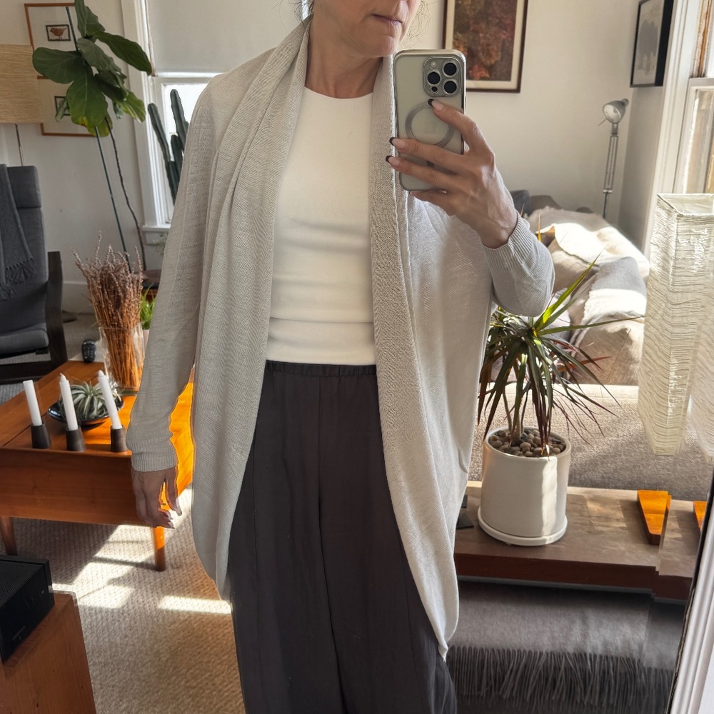 Theory Dolma Drape Cardigan - P/S